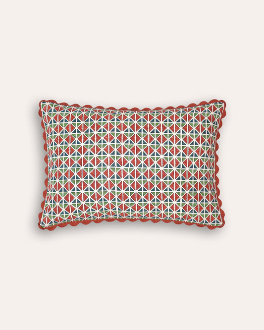 El Vedado Geometric Patterned Cushion - Multi