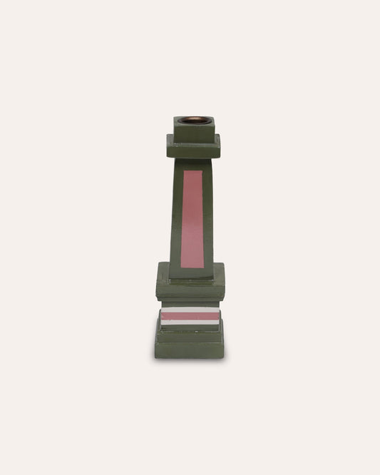 The Grown Up Candlestick - Green & Pink